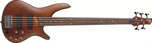 Ibanez SR Bass, 5 String Lined Fretless, Brown Mahogany